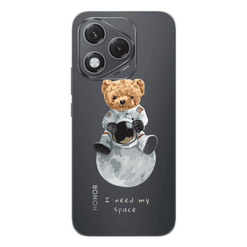 Honor 400 Lite Bear in space Transparent Silicone TPU Θήκη